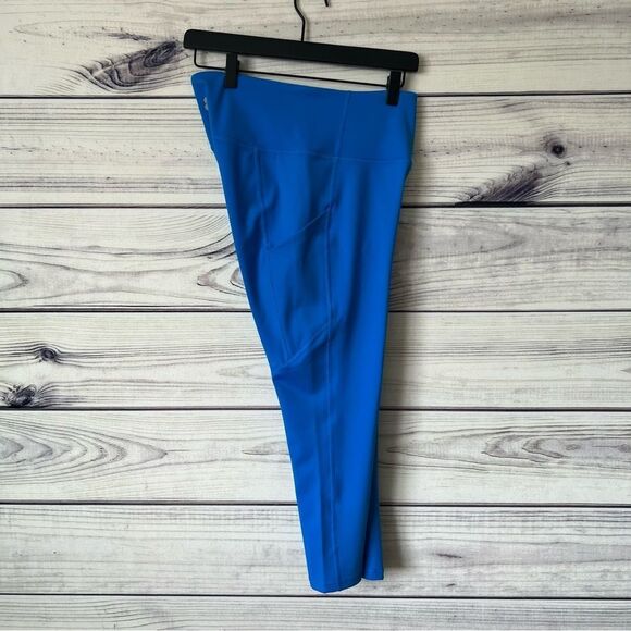 Tek Gear Active Shapewear Blue Side Pocket High Rise Capri Leggings - Picture 7 of 9